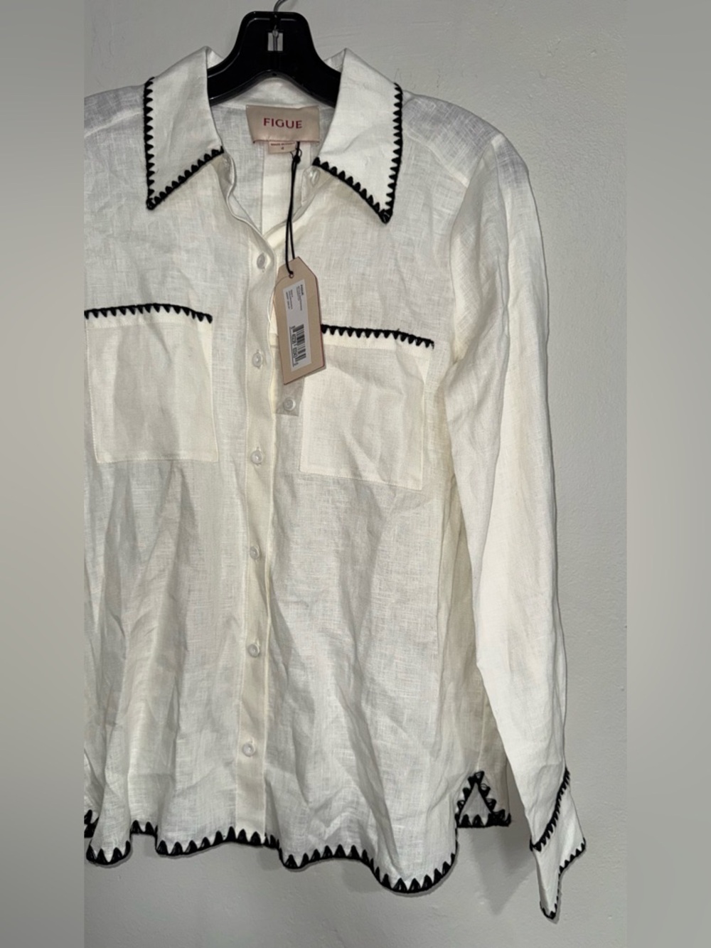 FIGUE Prudence Top Chalk Sz 4 - Picture 6 of 14